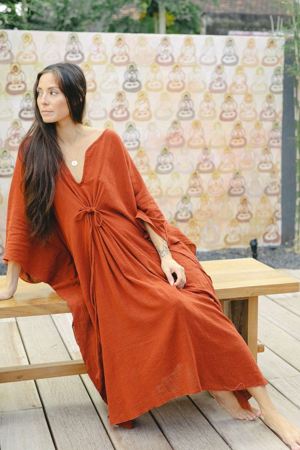 River Kaftan (Cotton Gauze, Multiple Colors)