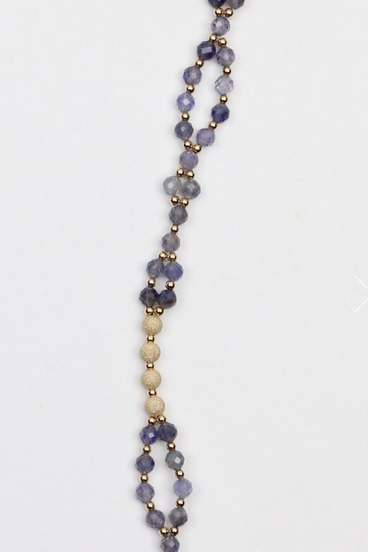 Tantric Necklace - Iolite and Stardust Gold