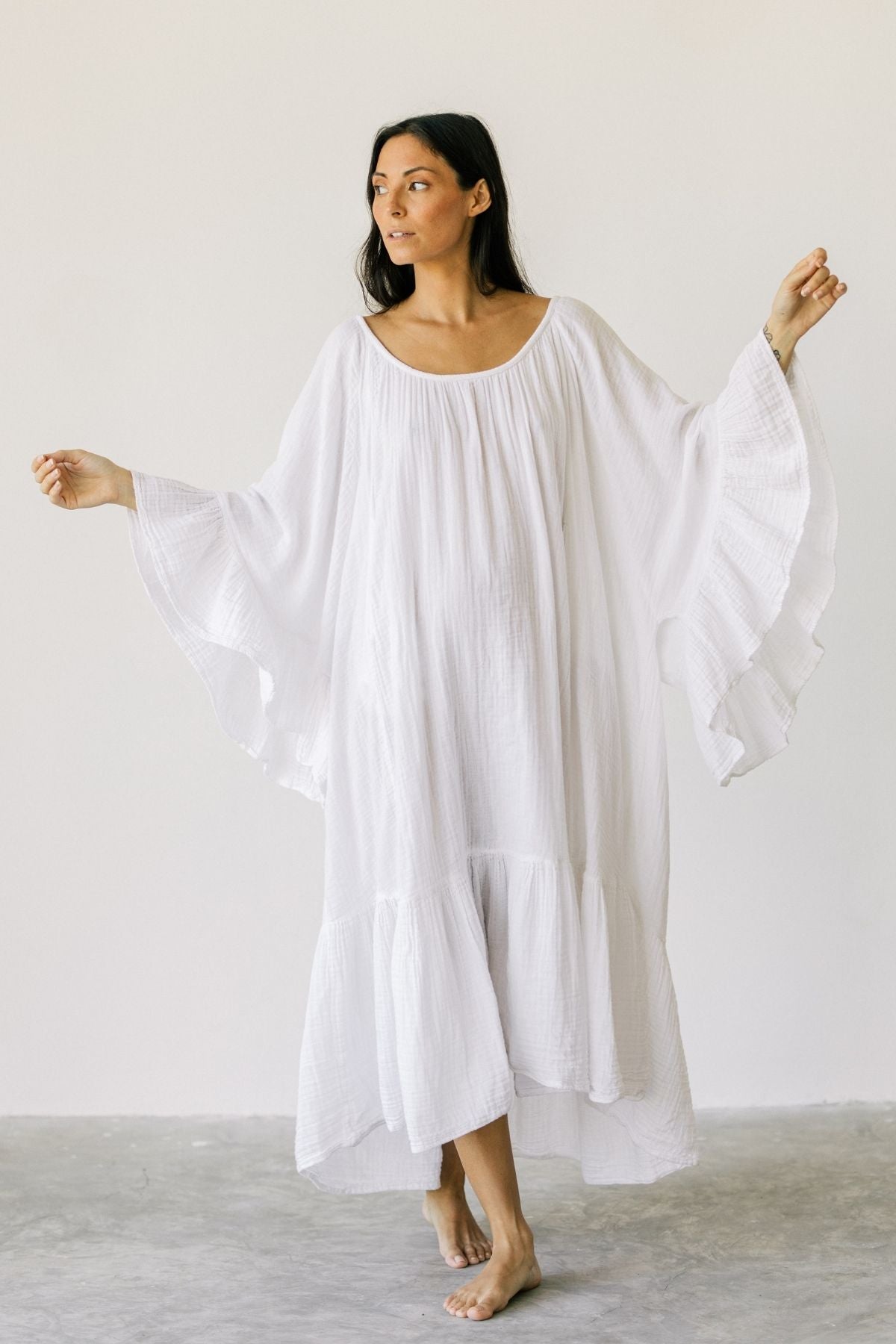 Brida Gown Long (100% light linen) (BI)
