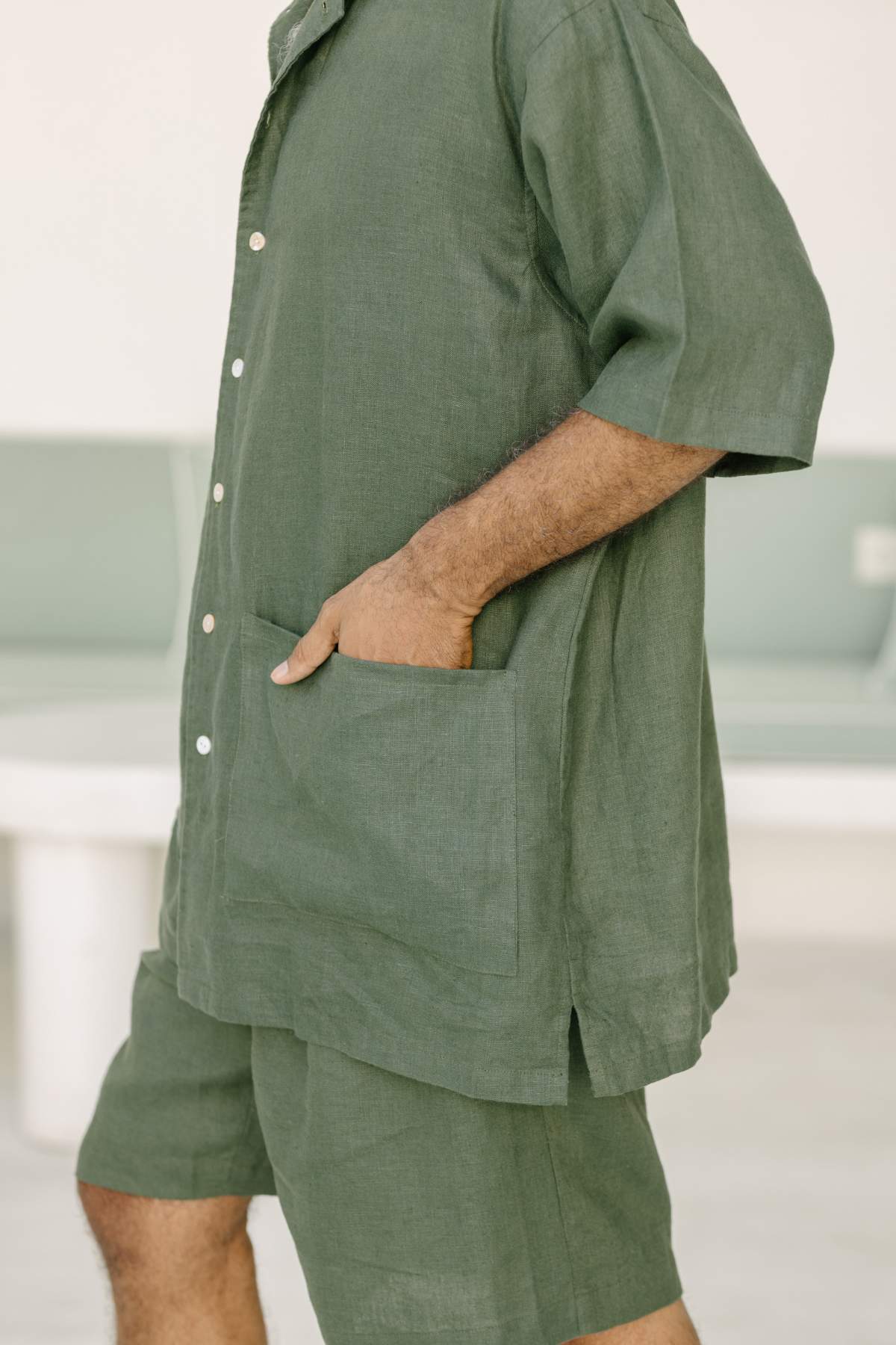 Kai Top Long & Short Mens Ramie Linen (Available in Multiple Colors) - PR