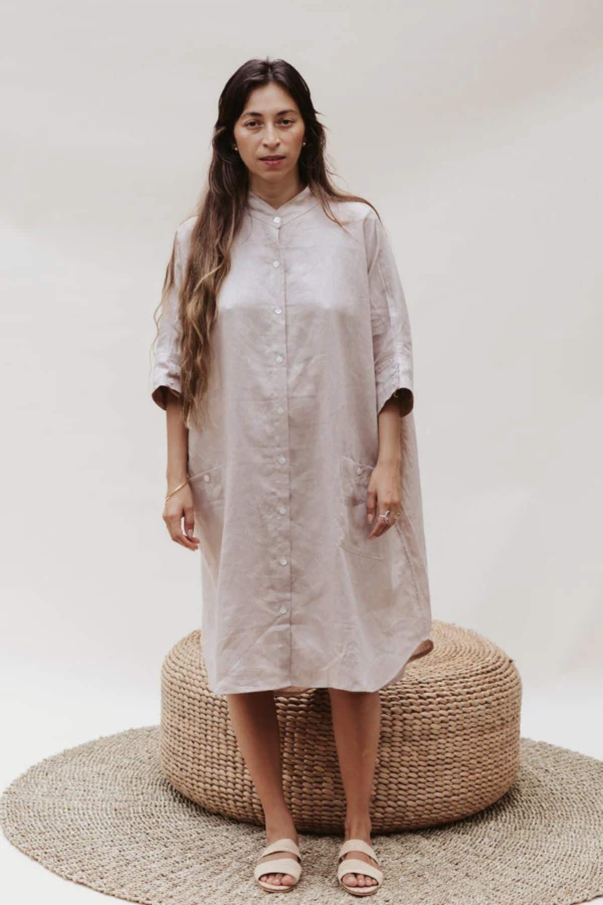 Aquarian Gown (100% Linen) (PR)