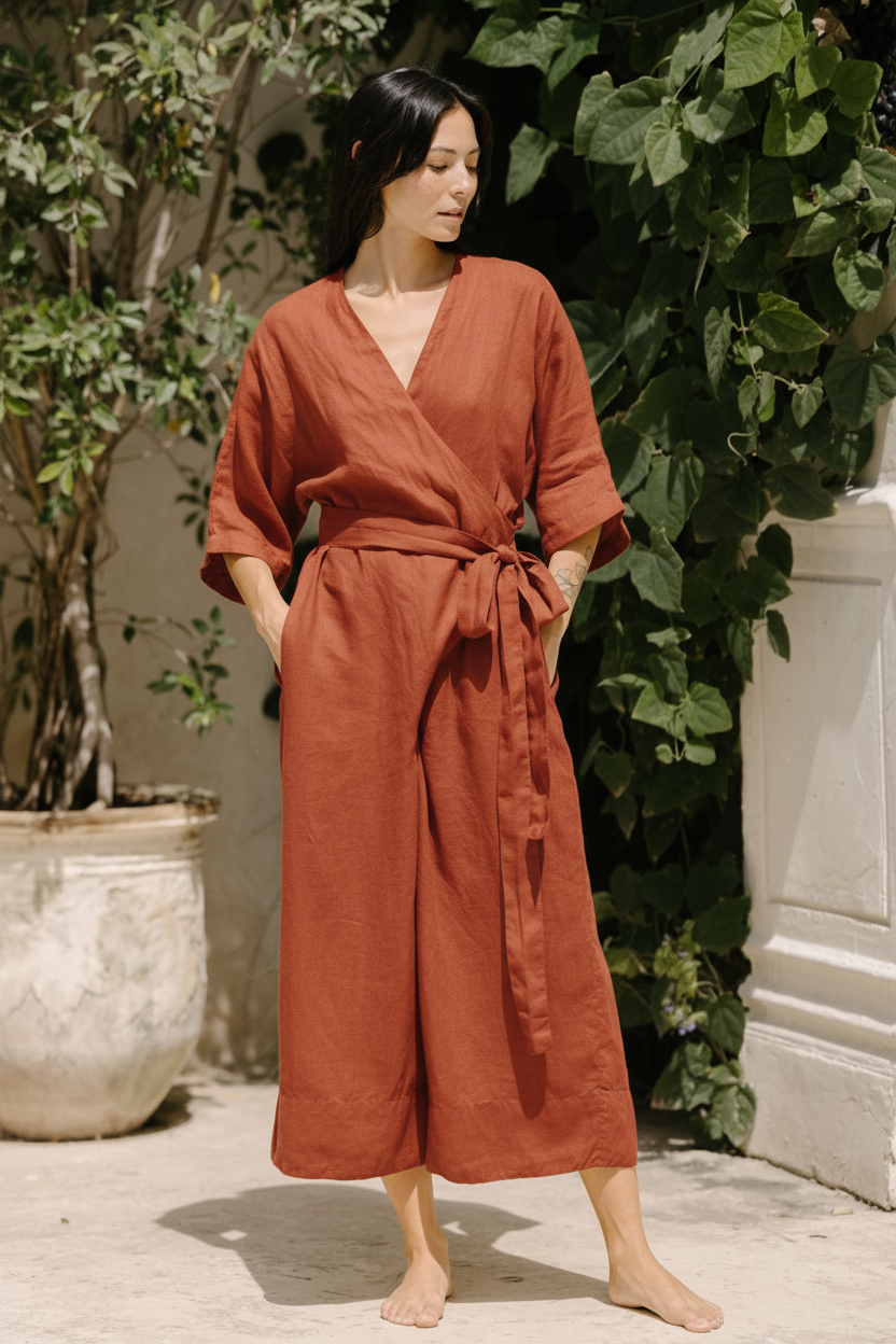 Rey Linen Playsuit