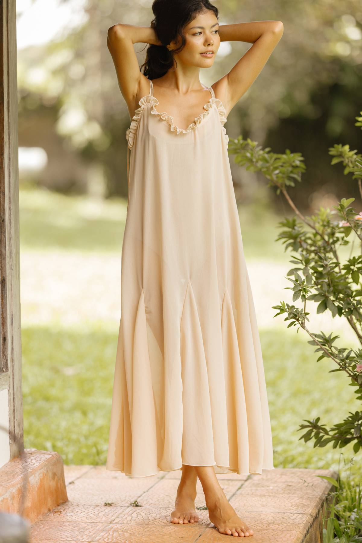 Sheer Muse Gown  (100% Chiffon Silk)