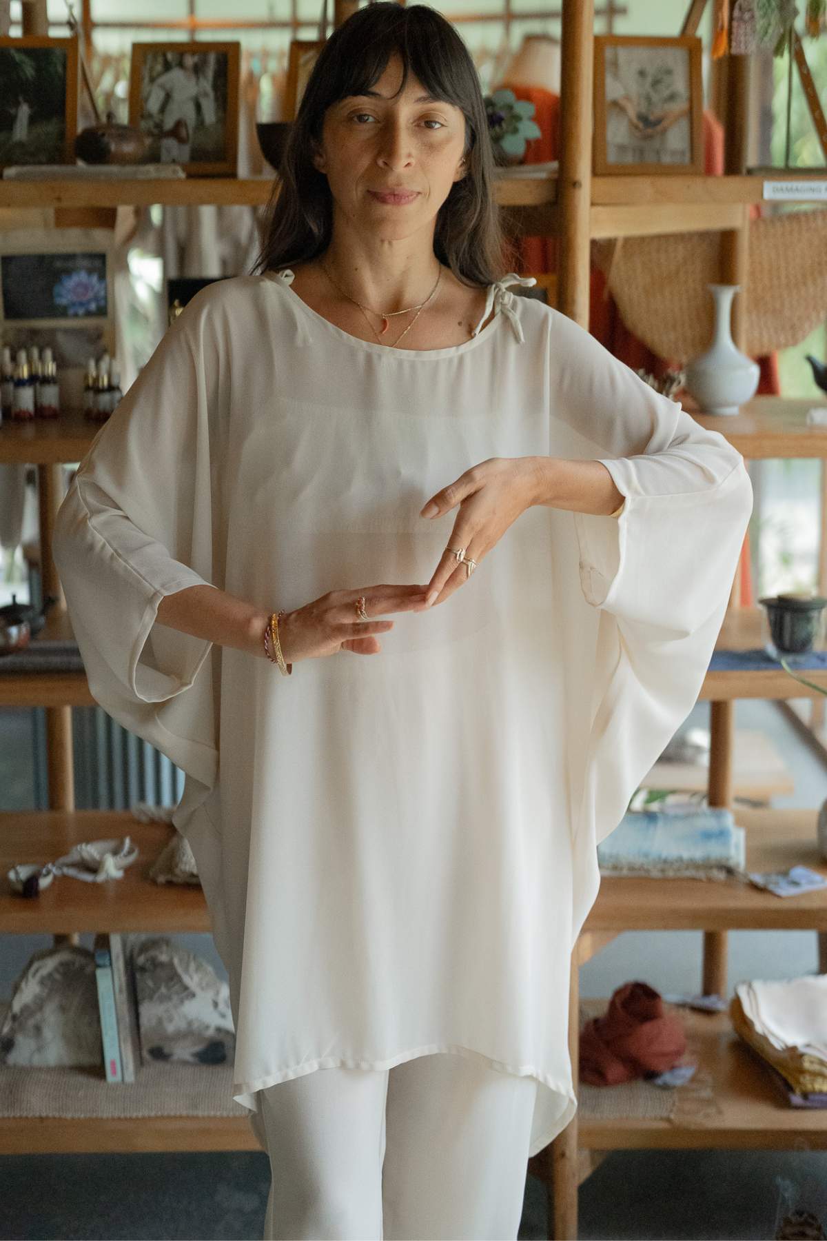 Butterfly Tunic Chiffon Moonlight - PR