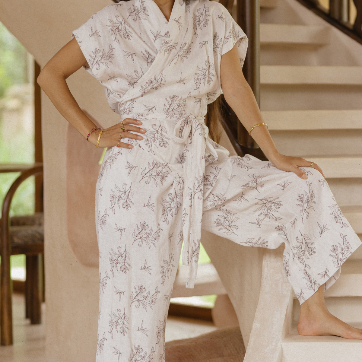 Cha Dao Linen Jumpsuit | Limited Edition French Linen | Myrah Penaloza