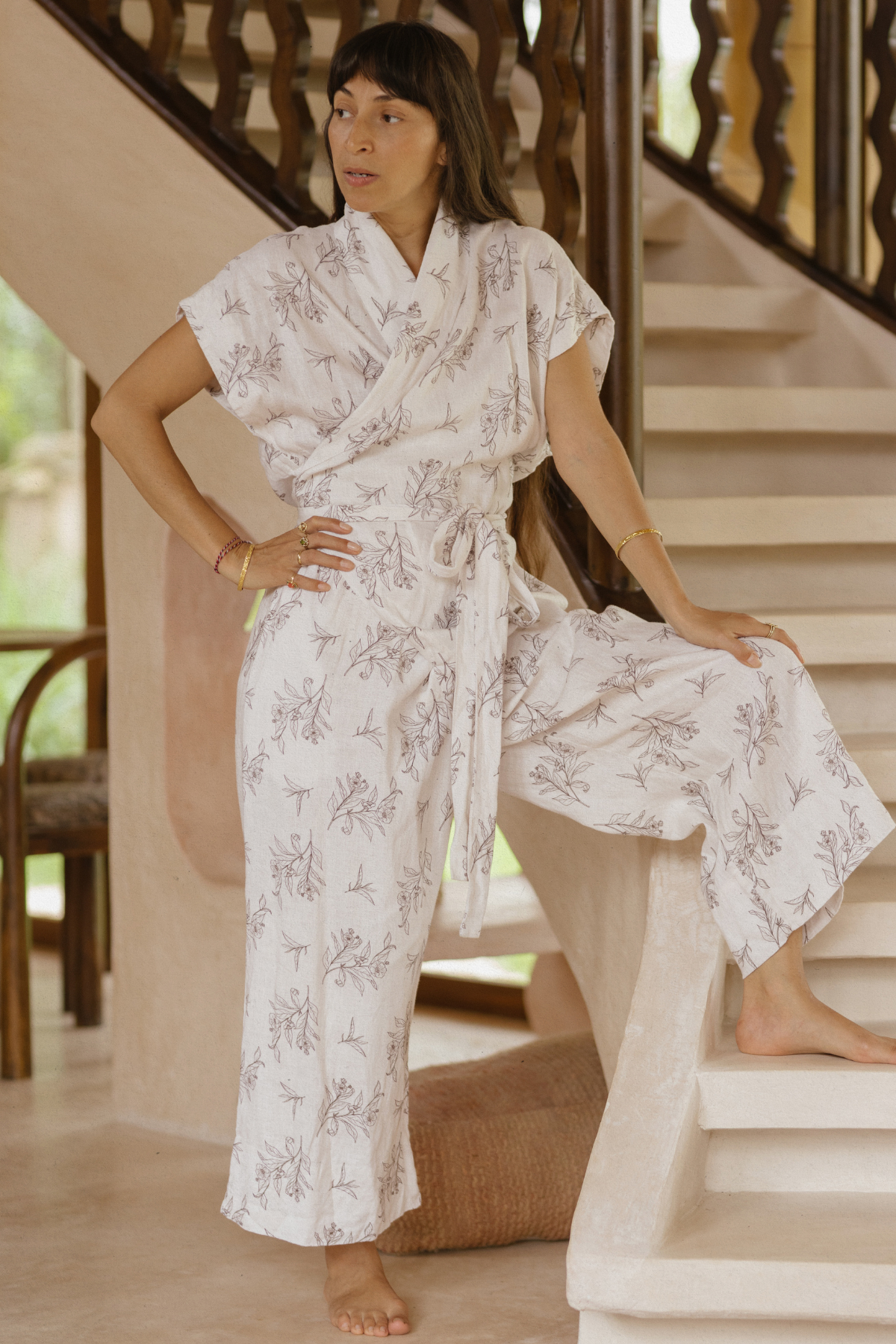 Rey Linen Playsuit Limted Cha Dao Edition
