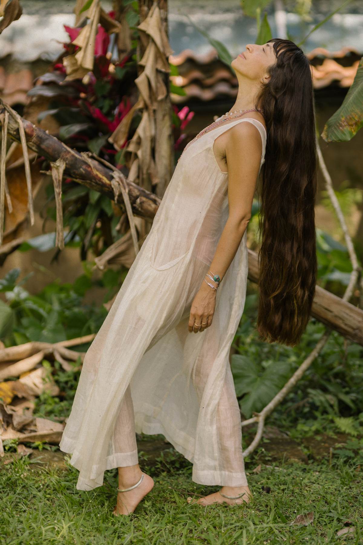 Rose Sheer Chiffon Gown