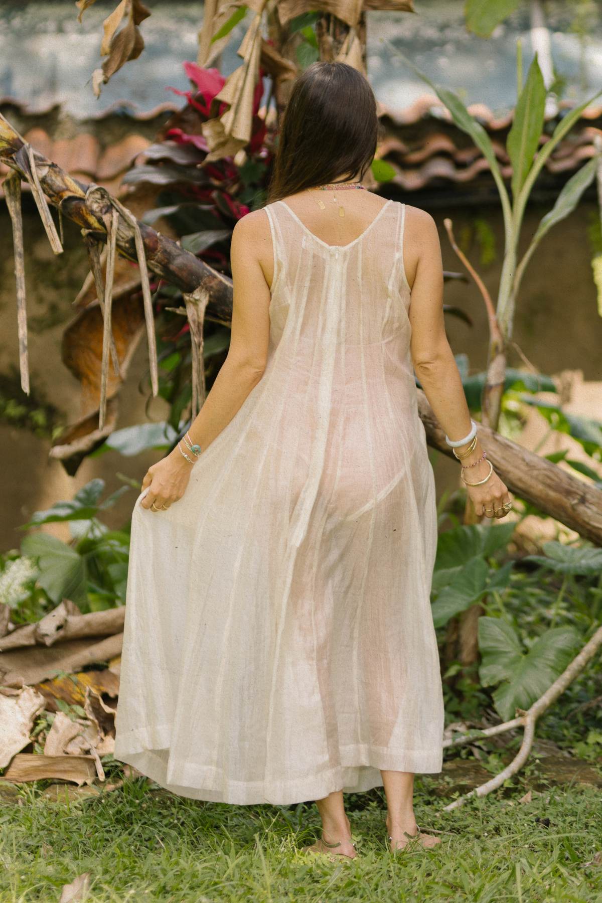 Rose Sheer Chiffon Gown