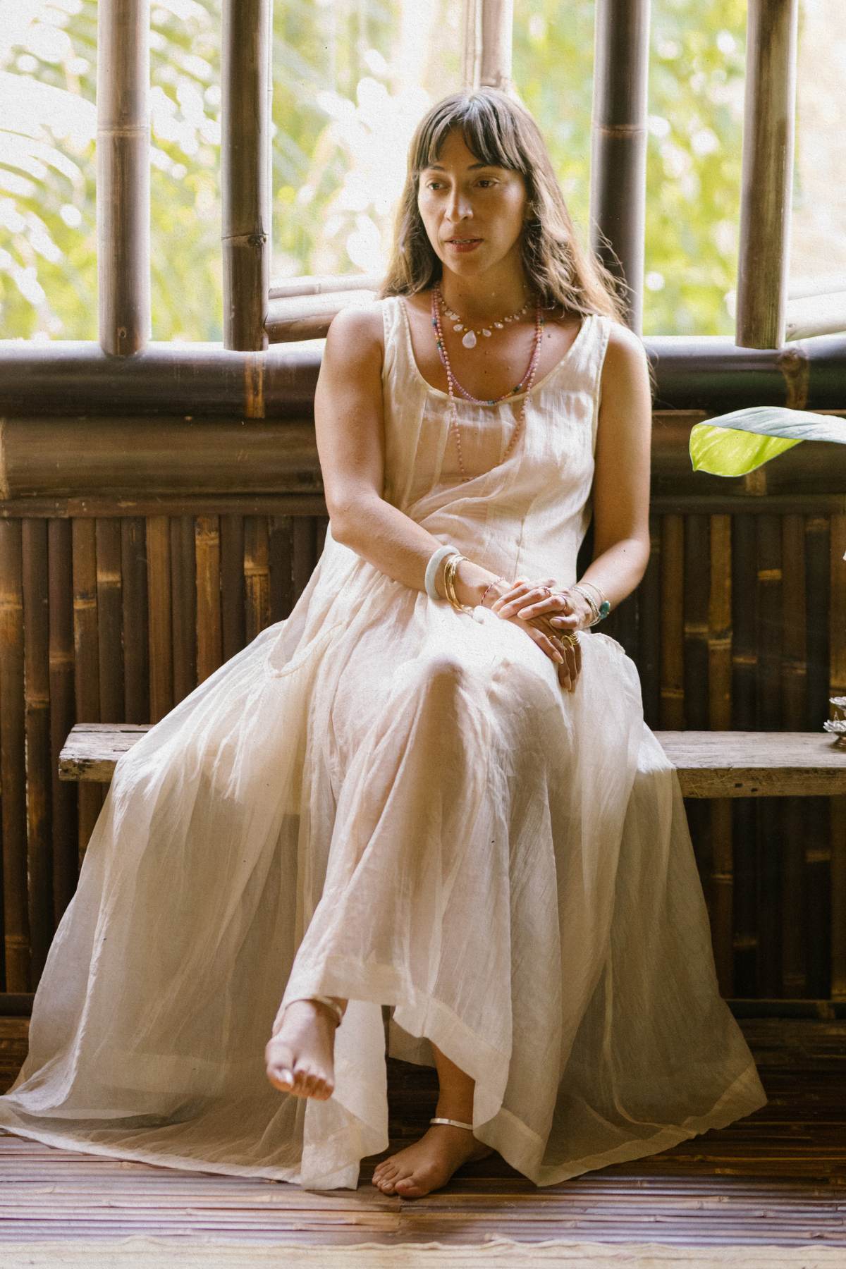 Rose Sheer Chiffon Gown