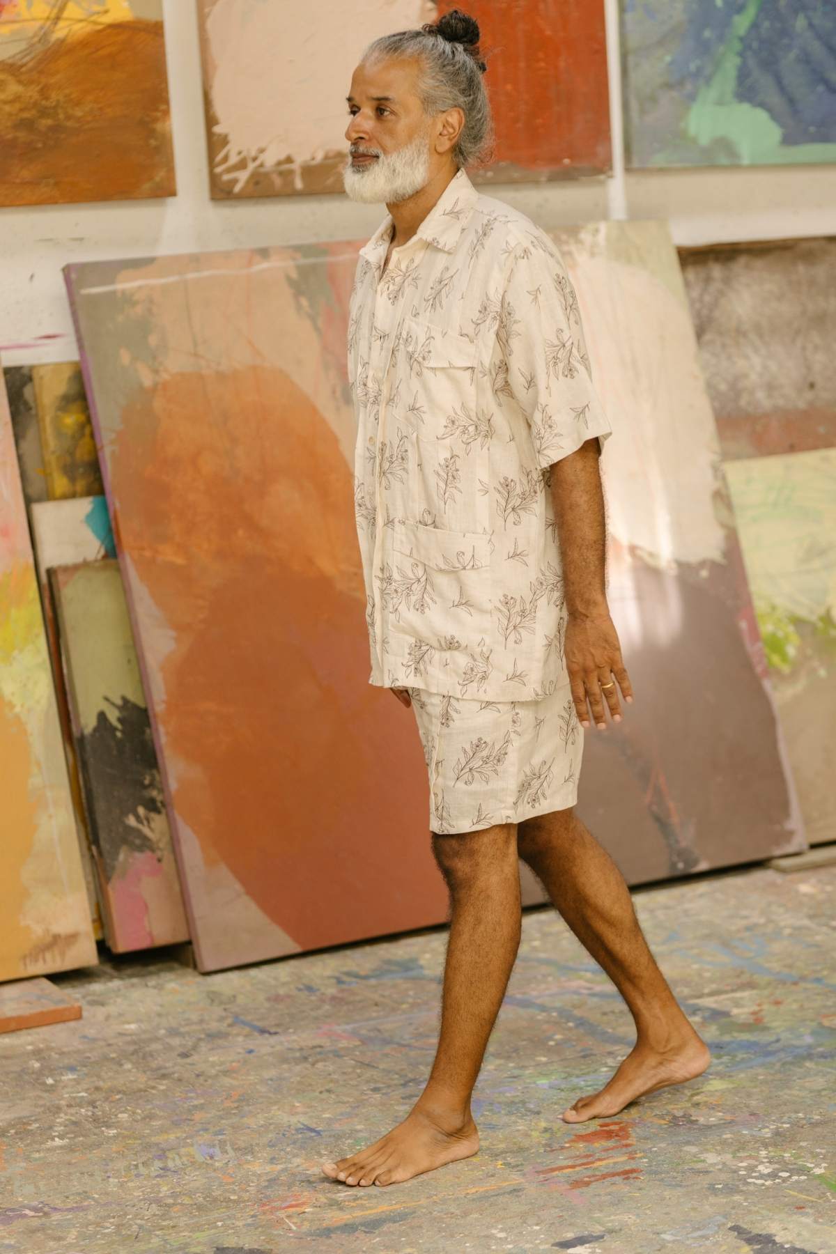 Francisco Mens Linen Top & Short Cha Dao