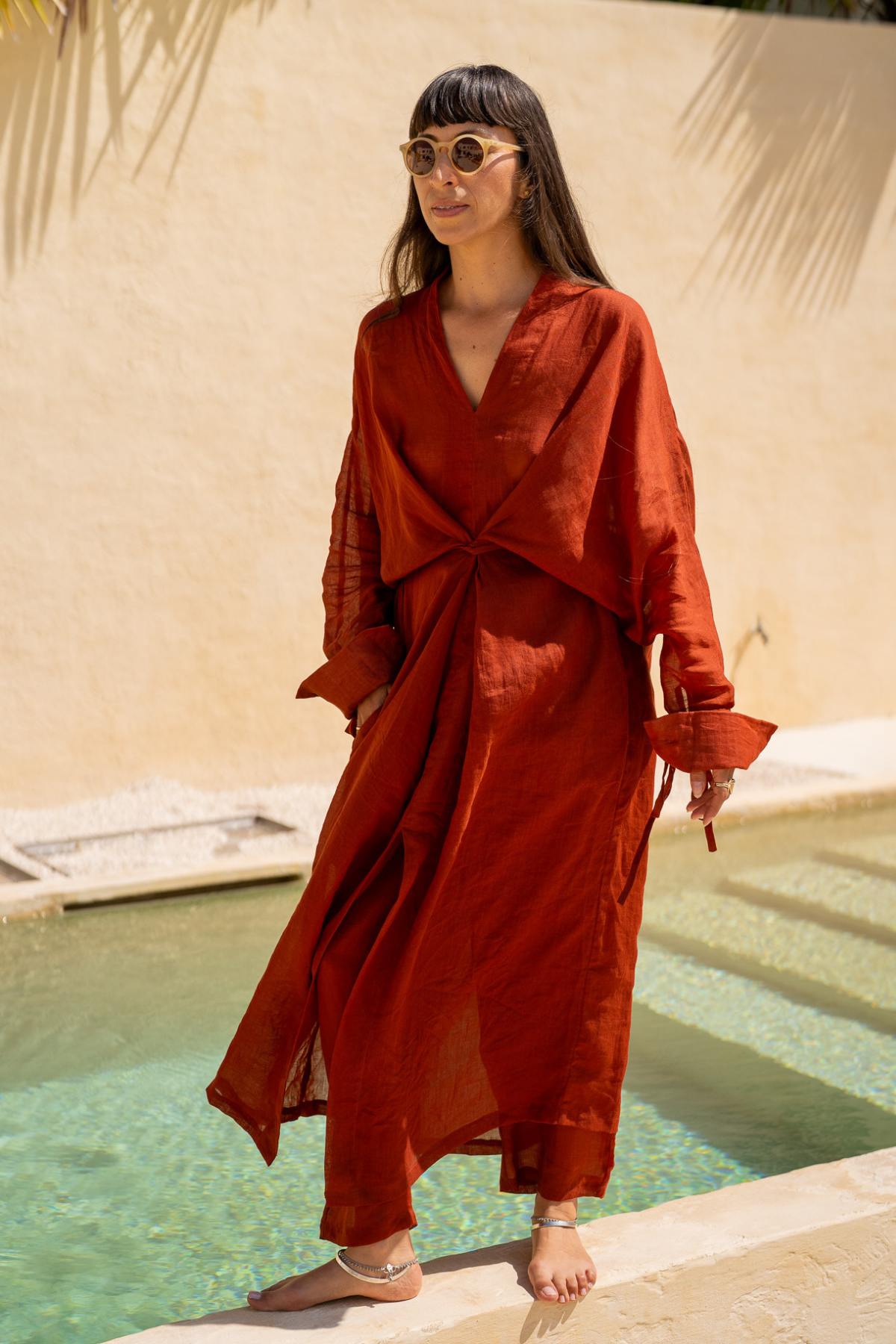 Tara Set with Mona Linen Pants