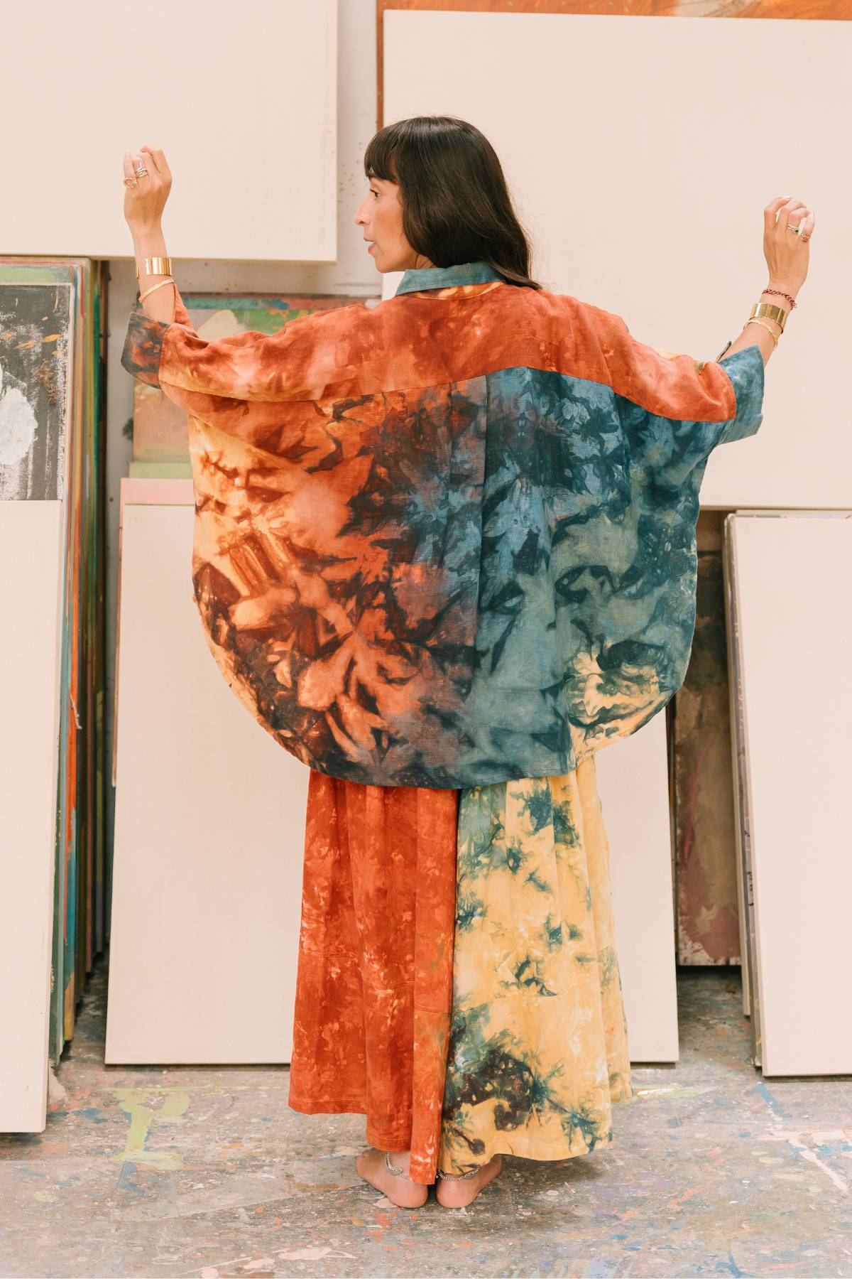 Suka Top Set with Pantalon Wide Legged Pants - Optional Mahashivrati Edition