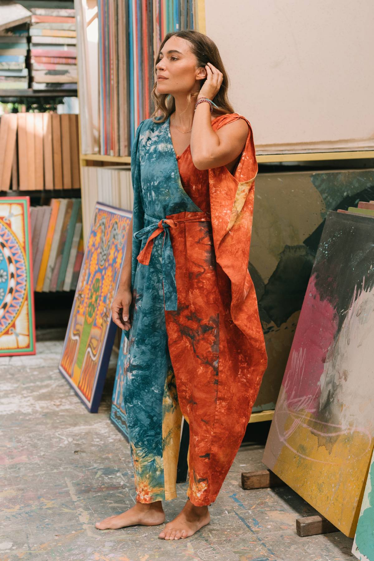 Kuan Yin Playsuit - Mahashivrati Botanical Dye