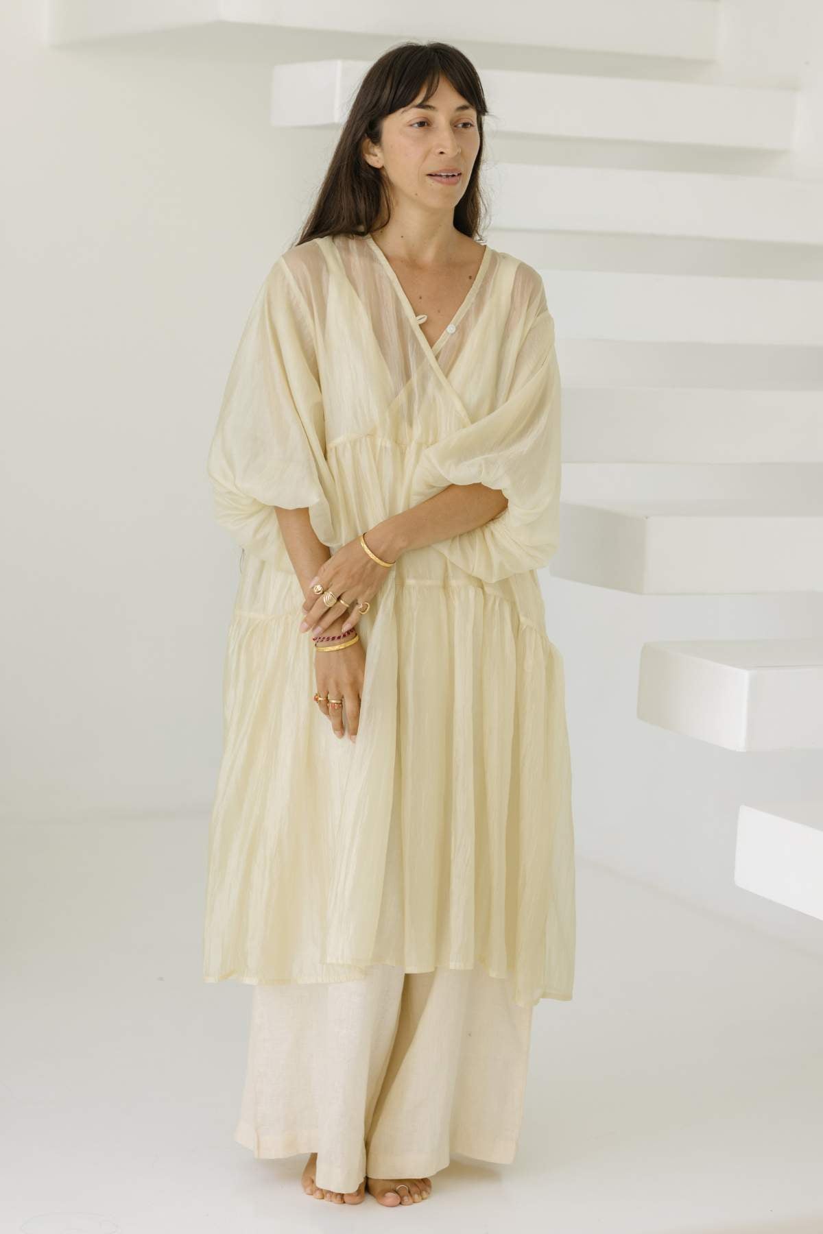 Magnolia Gown Golden Sheer