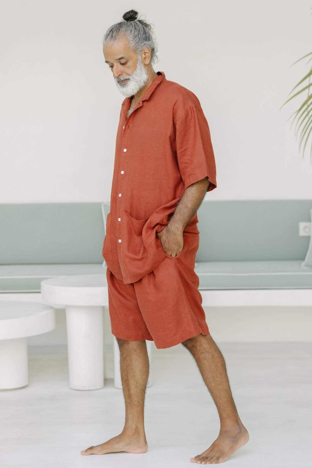 Kai Top Long & Short Mens Ramie Linen (Available in Multiple Colors) - PR