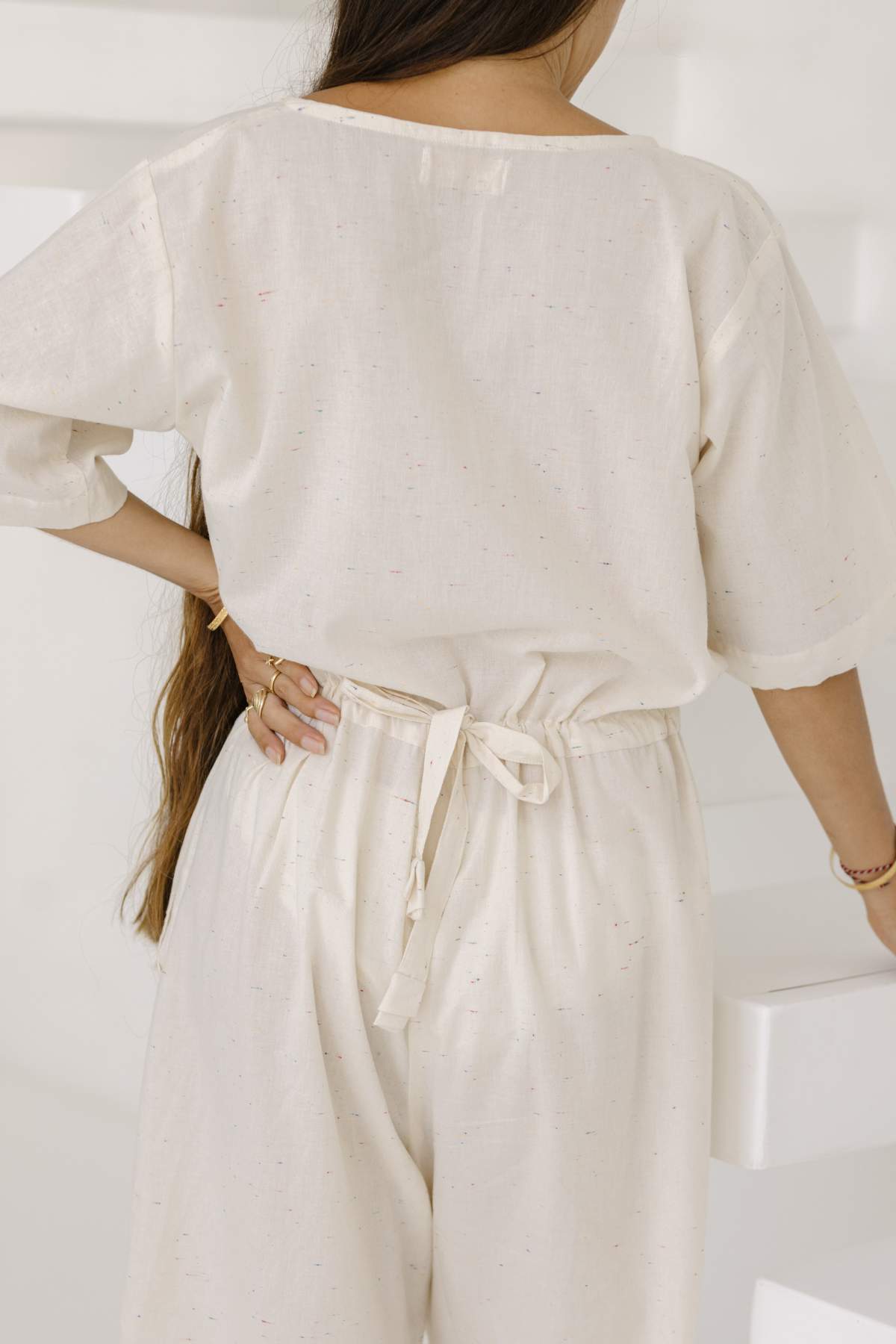 Magdalena Playsuit Cotton Stairs (PR)