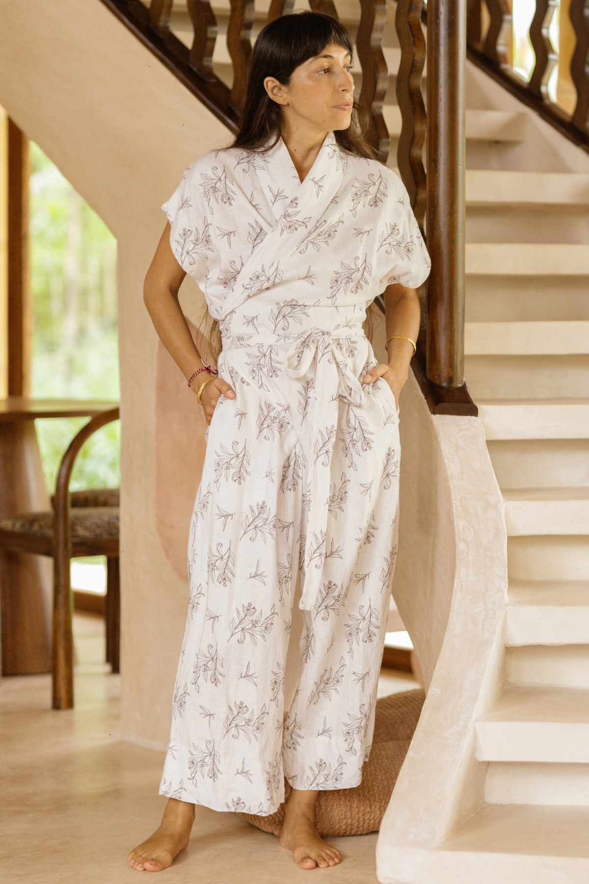 Rey Linen Playsuit Limted Cha Dao Edition