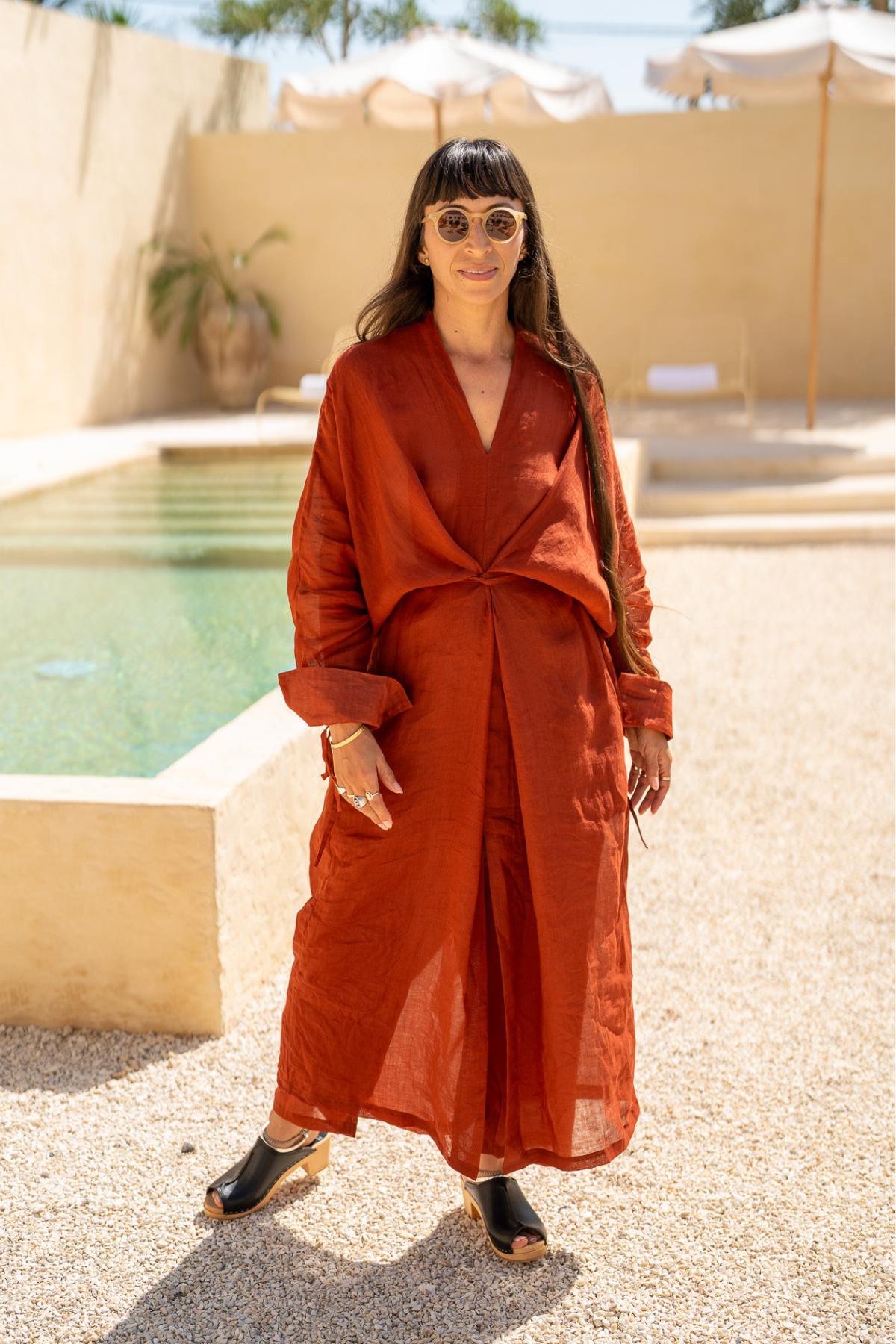 Tara Set with Mona Linen Pants