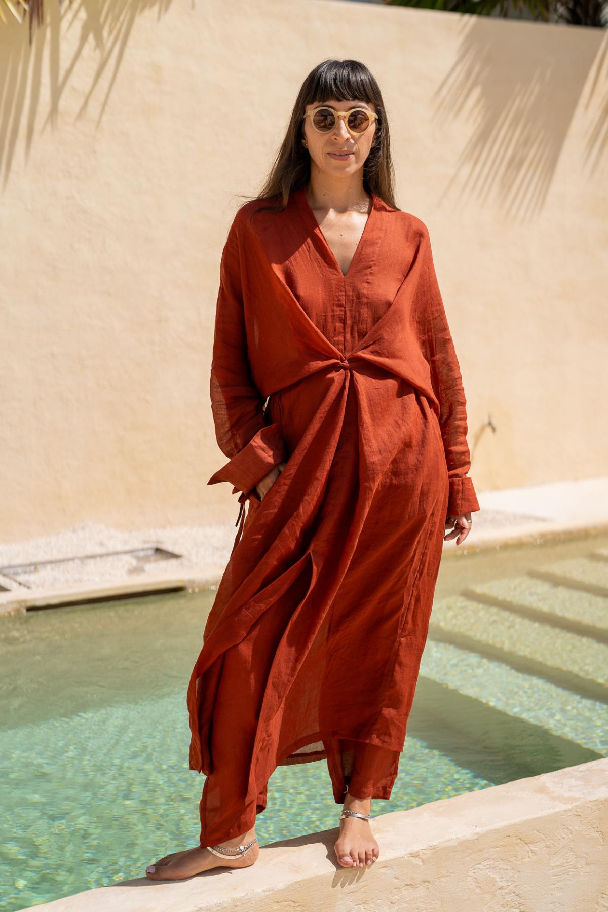 Tara Set with Mona Linen Pants