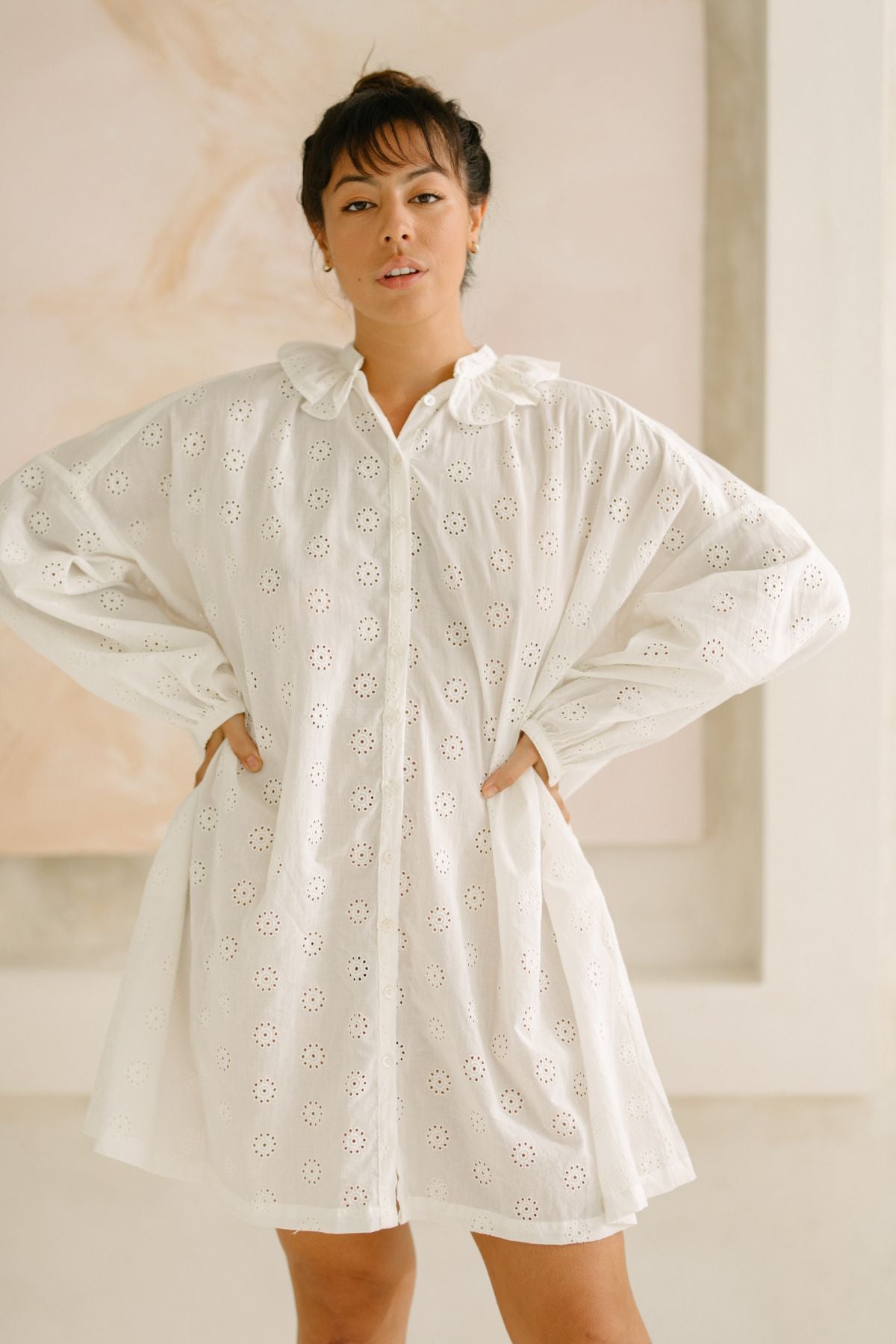 Coco Gown Short Edition (New Embroidered Cotton) - PR