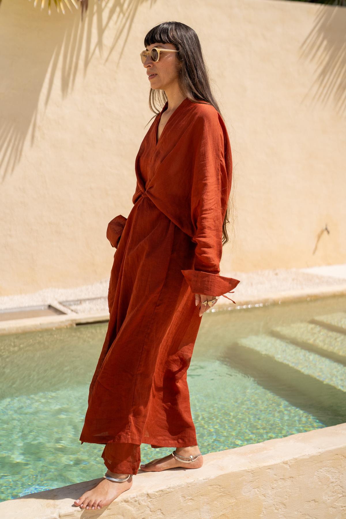 Tara Set with Mona Linen Pants