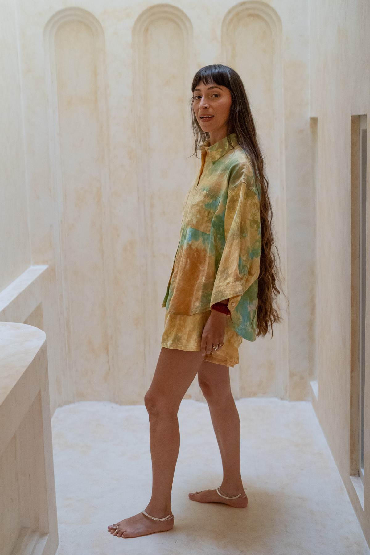 Botanical Nidra Button Down Set