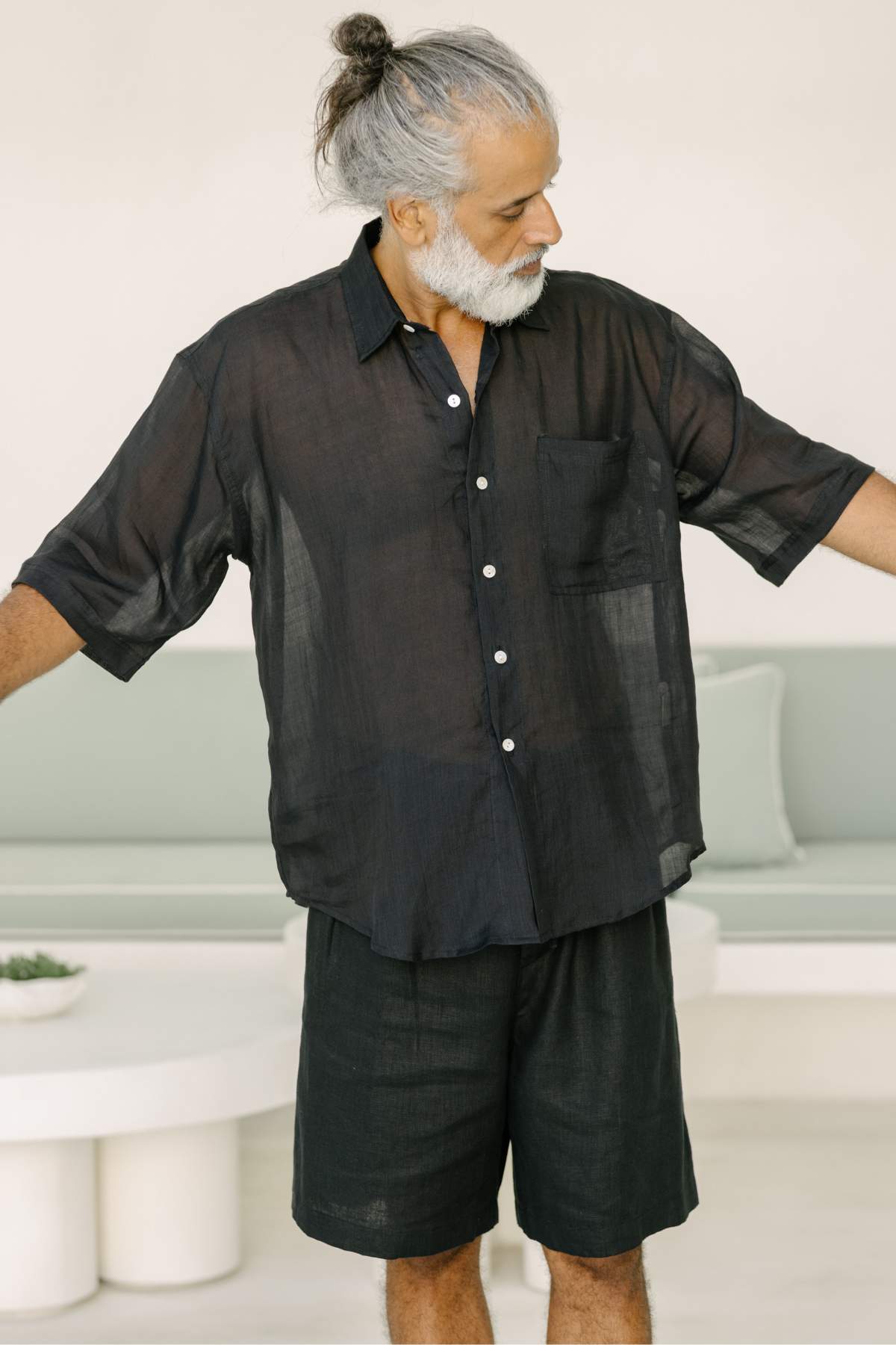 Kai Top Long & Short Mens Ramie Linen (Available in Multiple Colors) - PR