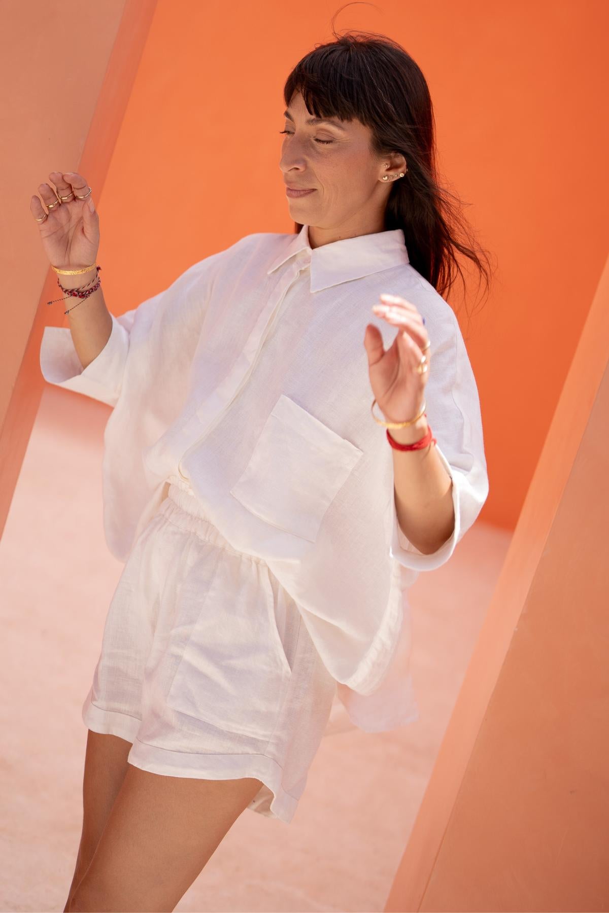 Suka Button Down Set Linen