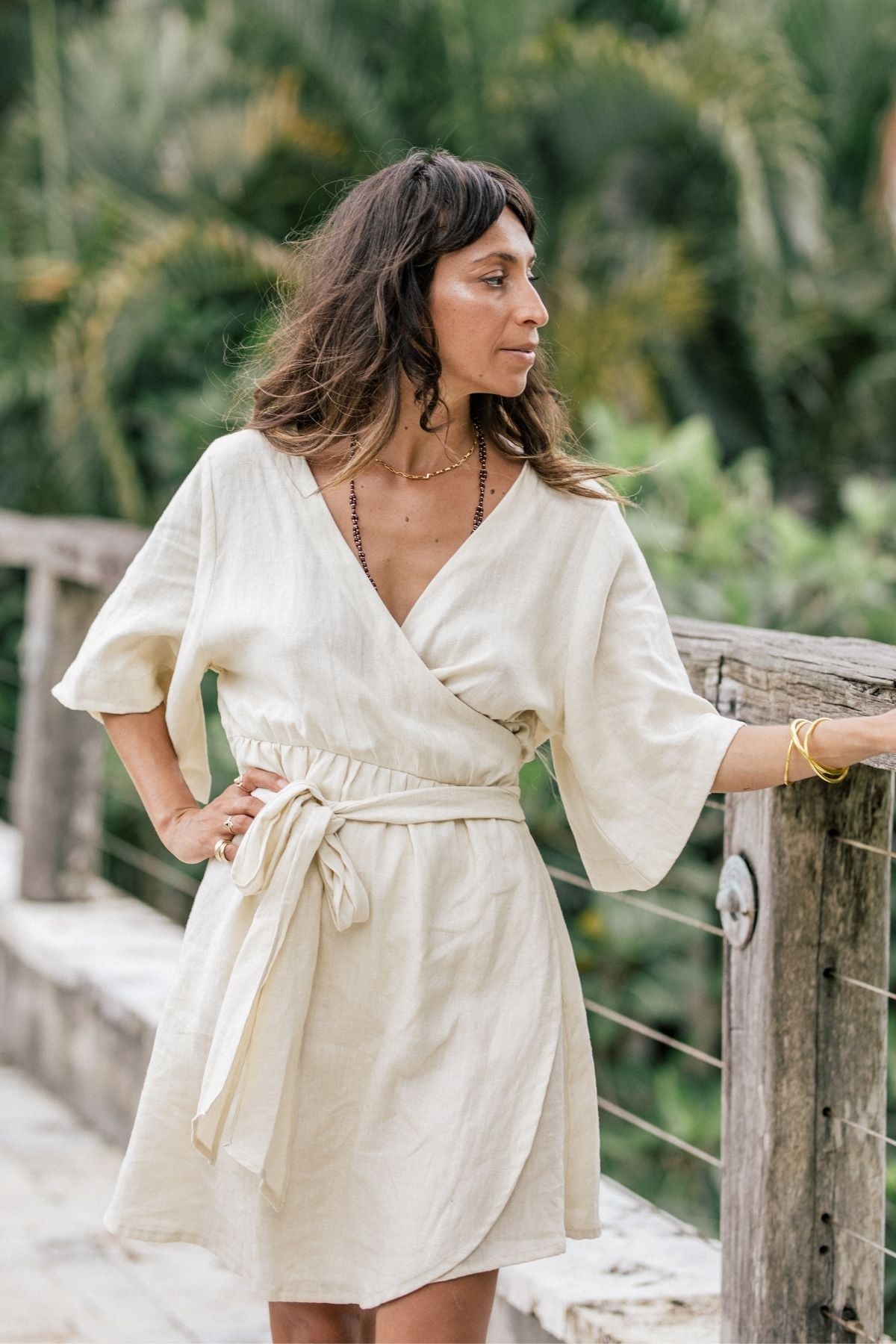 Magdalena Gown "Short Edition" (100% Linen, Multiple Colors Available) WI