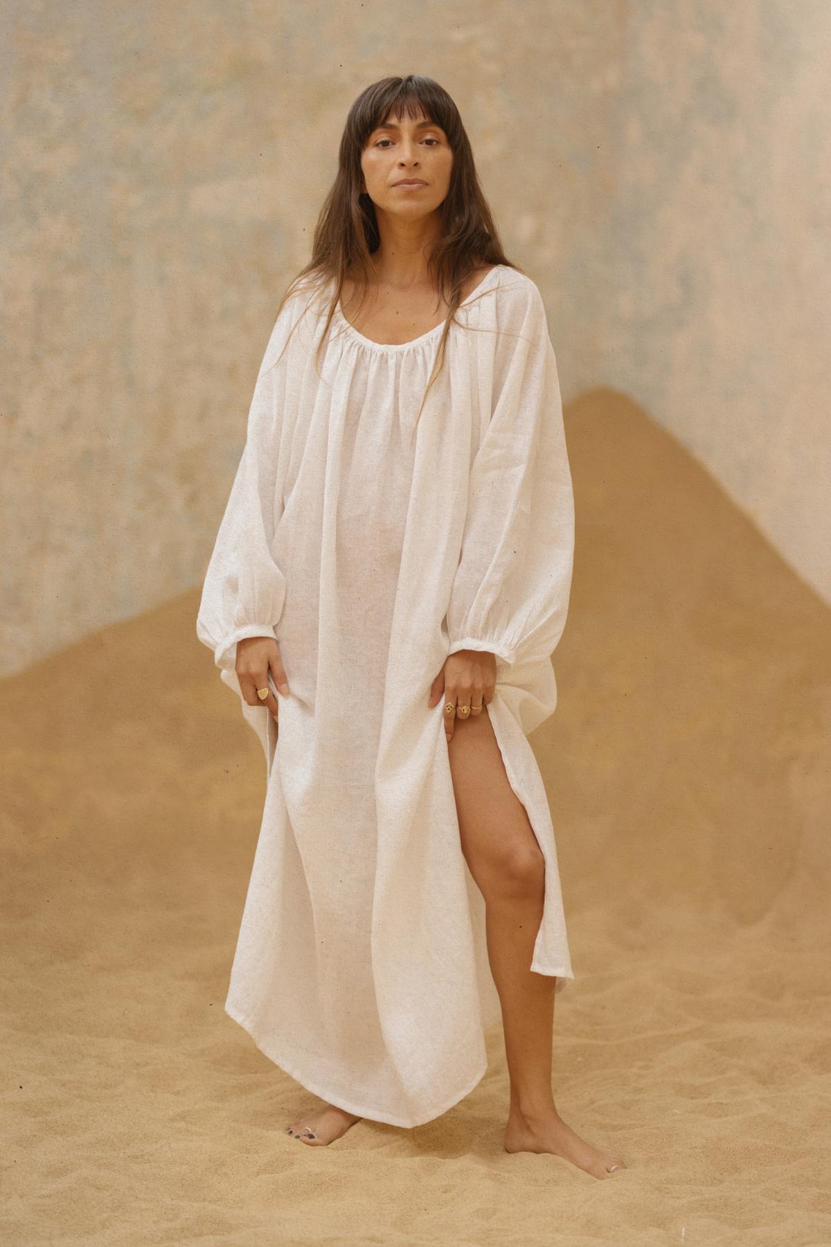 Alchemy Gown (Crinkle Linen Cotton) (BI)