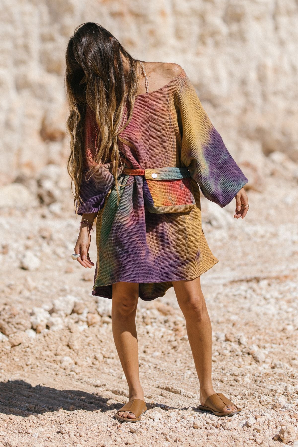 Butterfly Tunic (Rainbeau Collection Waffle with Belt Bag)