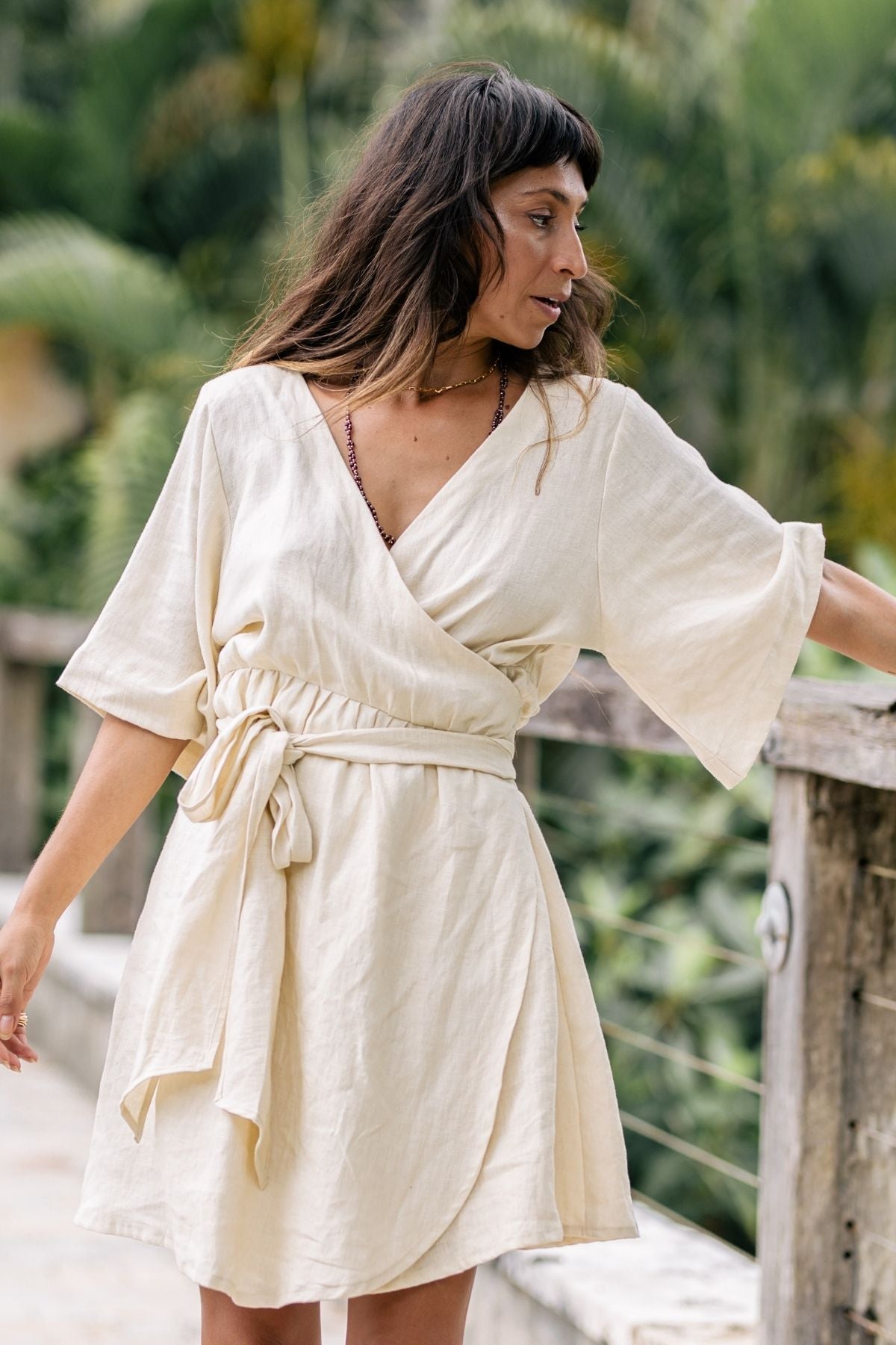 Magdalena Gown "Short Edition" (100% Linen, Multiple Colors Available) WI